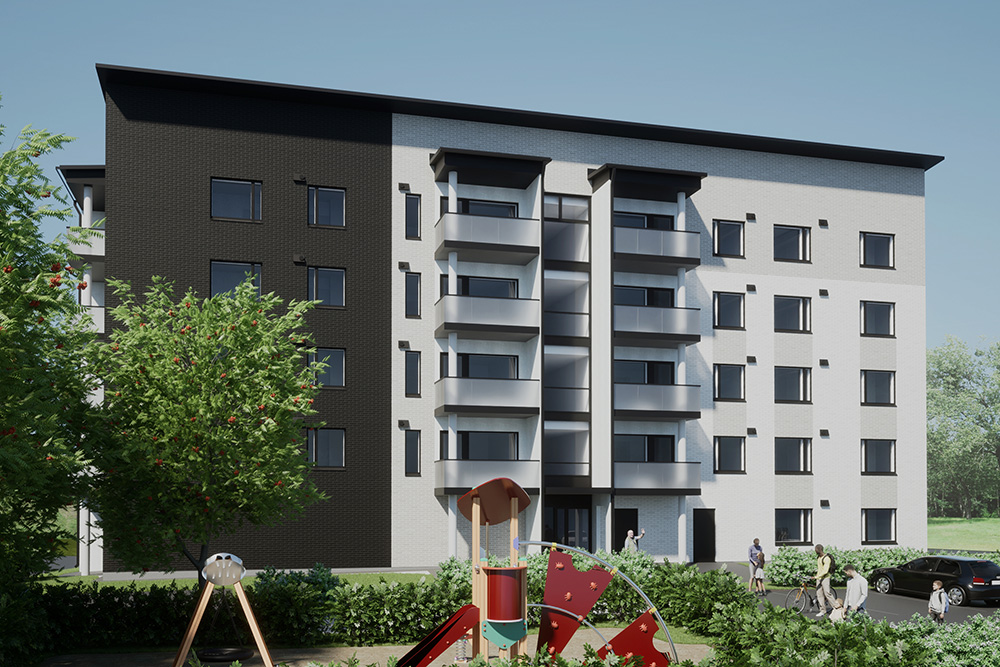 Liedon keskustaan on rakenteilla asumisoikeusasuntoja