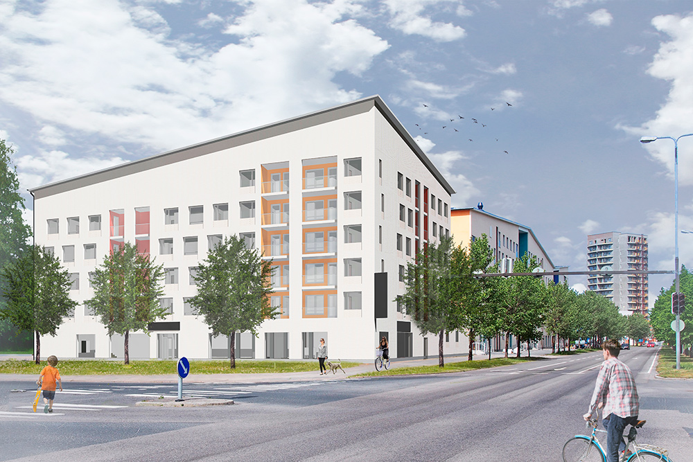Oulun Limingantulliin valmistuu keväällä 2023 uusia vuokra-asuntoja