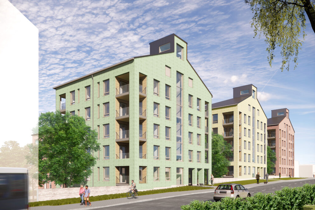 Havainnekuva Peippolantie 2b:n uudiskohteesta.