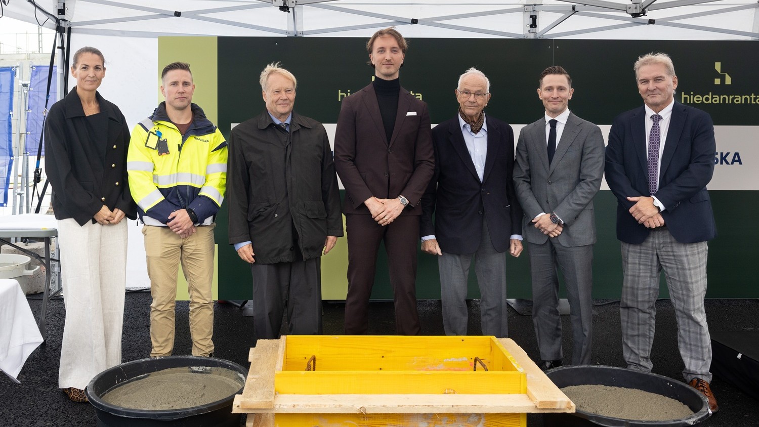 TA-Yhtiöt mukana rakentamassa Tampereen Hiedanrantaa – ensimmäisen asuinkerrostalon peruskivi muurattiin juhlatilaisuudessa 17.9.