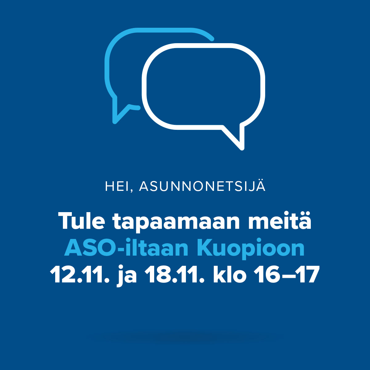 Hei asunnonetsijä – tule tutustumaan turvalliseen ja huolettomaan ASO-asumiseen!