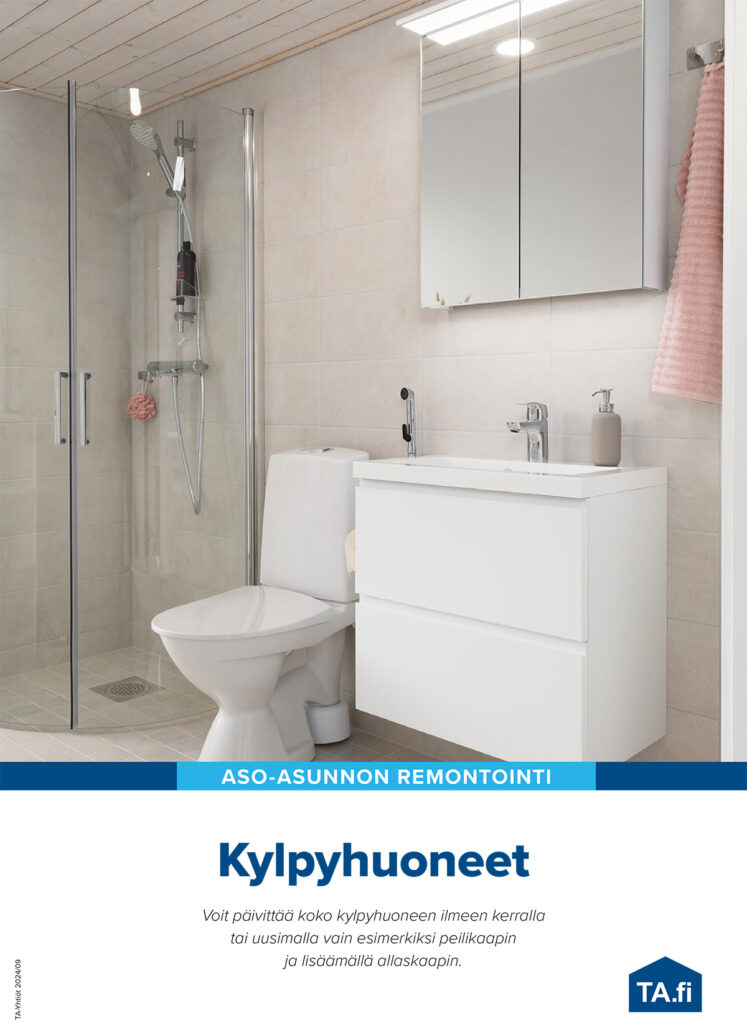 Kylpyhuone-esitteen kansi.