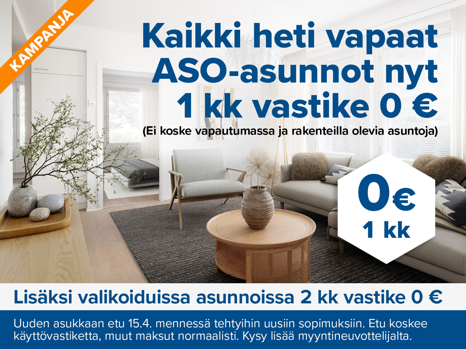 Uuden asukkaan vastike-etu